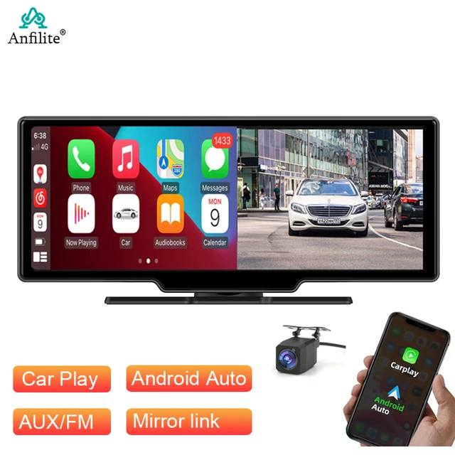 GPS Voiture Dashcam 12MP Caméra Recul Traceur Android