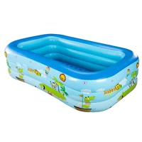 Piscine gonflable, piscine gonflable pour enfants pour l'intérieur ou l'extérieur, baignoire gonflable Ocean World avec fond gonflable souple 6