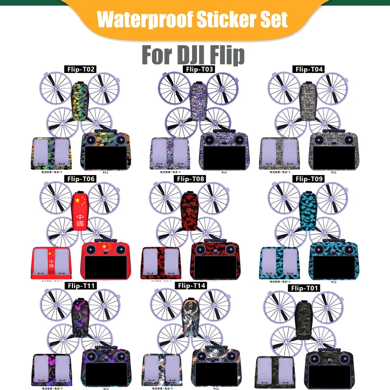 Drone Luminous Stickers For DJI Flip Decoration Decals Skin Anti-Scratch Protective Film Night Safety Cool Flight Accessories