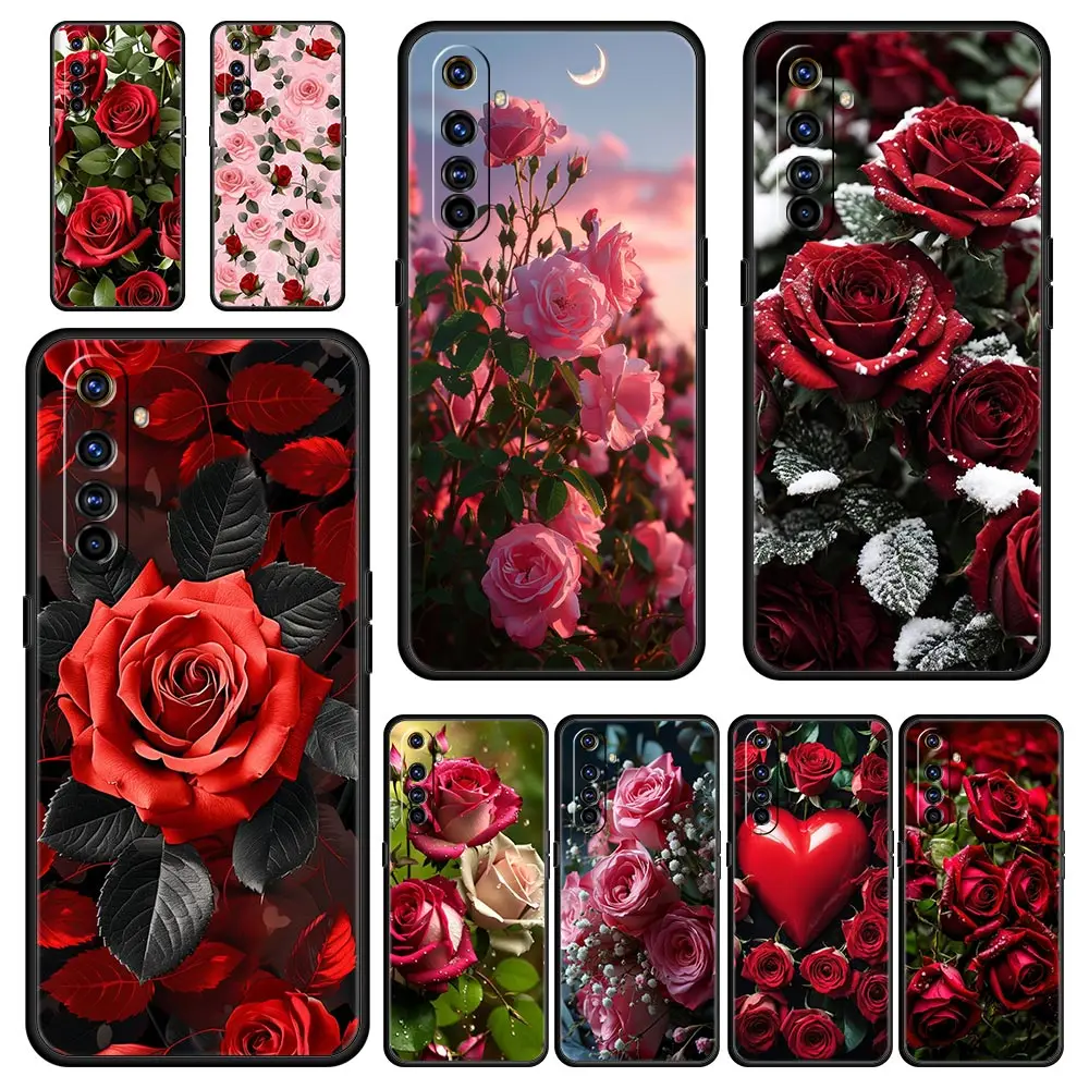 Beautiful Red Rose Floral Case