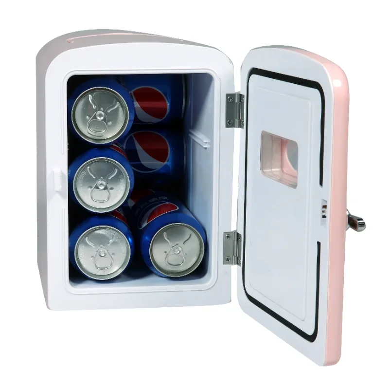 Portable Retro Extra Large 9-Can Capacity Mini Refrigerator, Pink/Red -  AliExpress