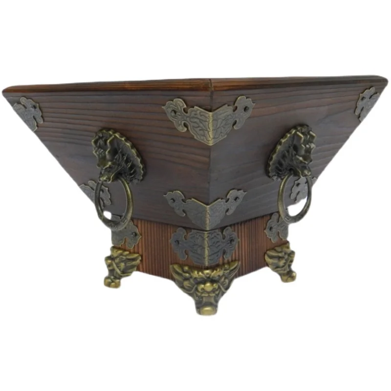 

Старомодное Ретро золотое украшение из массива дерева креативное украшение для гостиной магазина