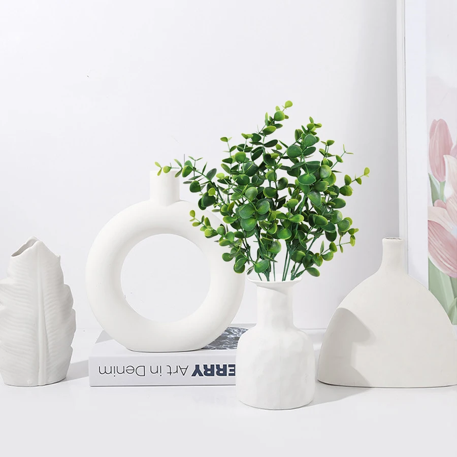 1 Bunch of Very Realistic Artificial Eucalyptus Leaves, Eucalyptus Branches for Room Desktop, Coffee Table, Vase, Outdoor Balcony, Terrace, Porch Decoration, Simulated Green Plants