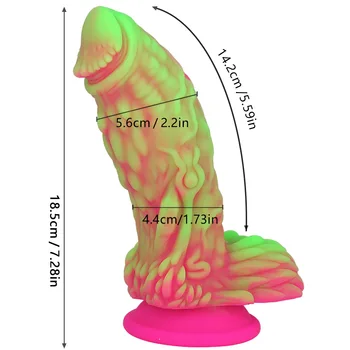 Silicone Realistic Dildo Strong Suction Cup Dildo Prostate Massager Large Butt Plug Dragon Anal Sex Toys for Women Thick Dildo 3