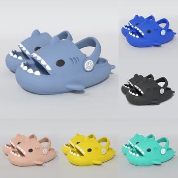 Kids' Cartoon Shark Soft Sandals 1