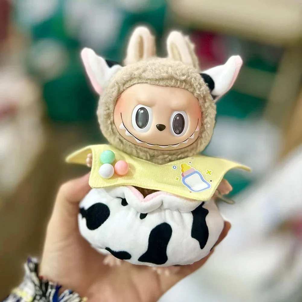 17cm Cute Mini Plush Doll'S Clothes Outfit Accessories For Korea Kpop Exo Labubu Idol Dolls Bear Jumpsuit Clothing DIY Kids Gift 3