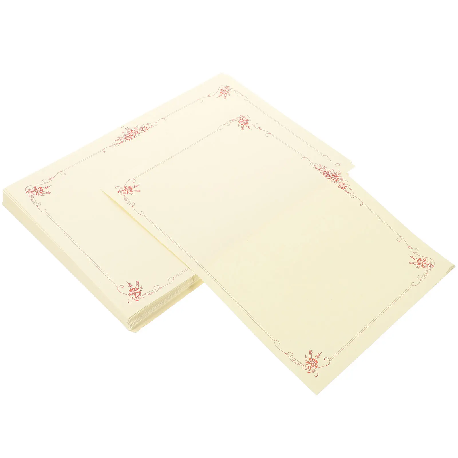 100Pcs 학위증 용지 학교 사무실 인증서용 빈 인증서 용지 인쇄 가능한 수상 인증서 용지