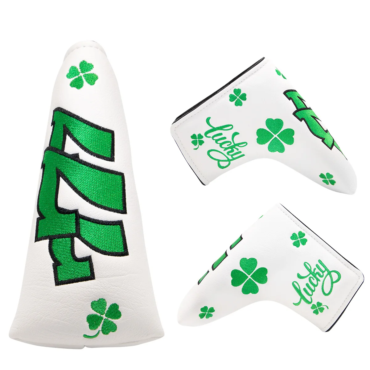 CLOVER♣️HEAD Golf Putter Cover Sword &Shield Sports Lucky Clover Putter