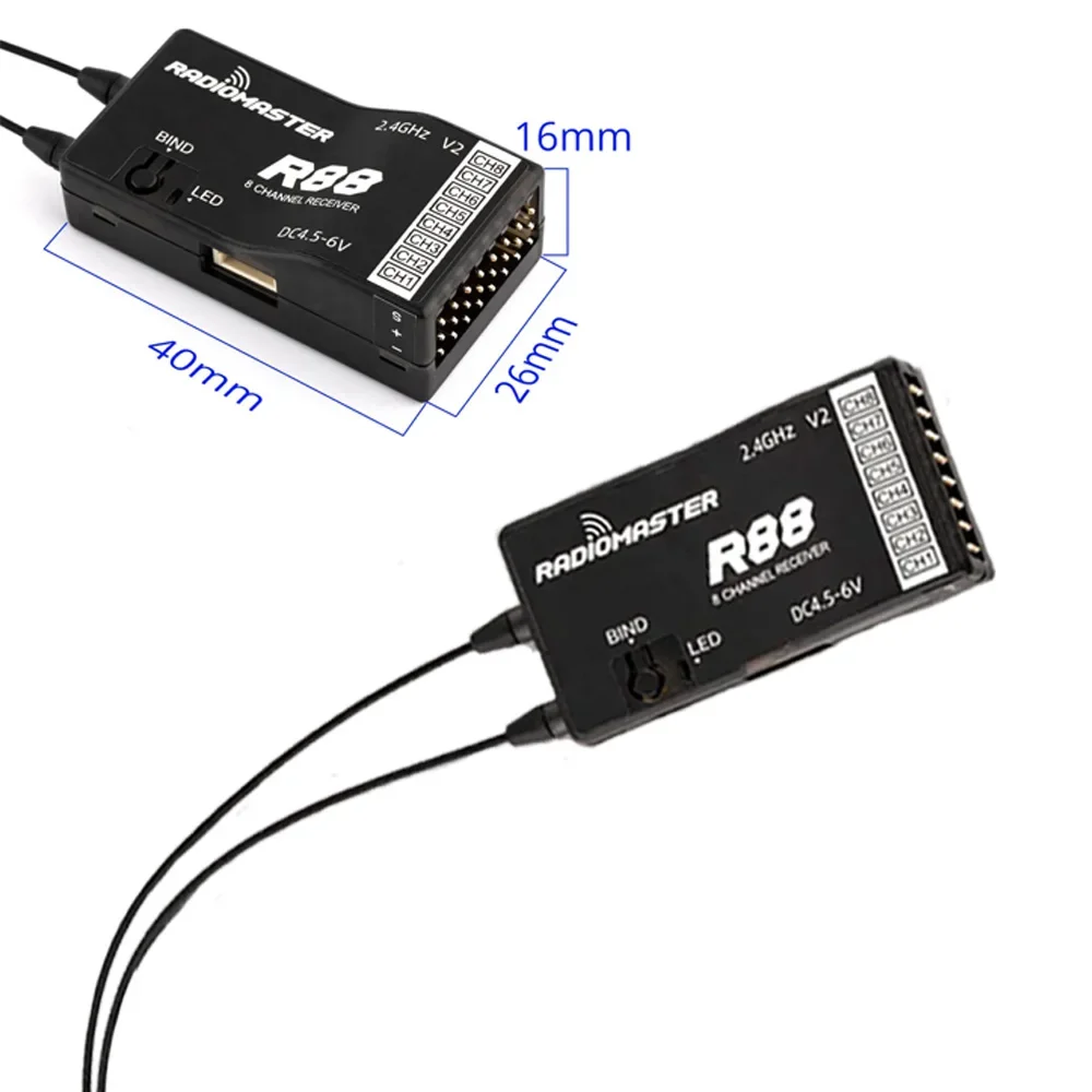 Récepteur RC R81 R84 R86 R88 pour Voiture Drone Bateau - 2.4GHz