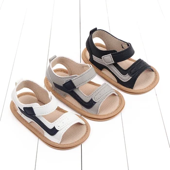 Baby Summer Sandal for Toddler Boys and Girls 0-1 Years Anti-slip Soft PU Casual Walikng Shoes Outdoor Summer Shoes 1