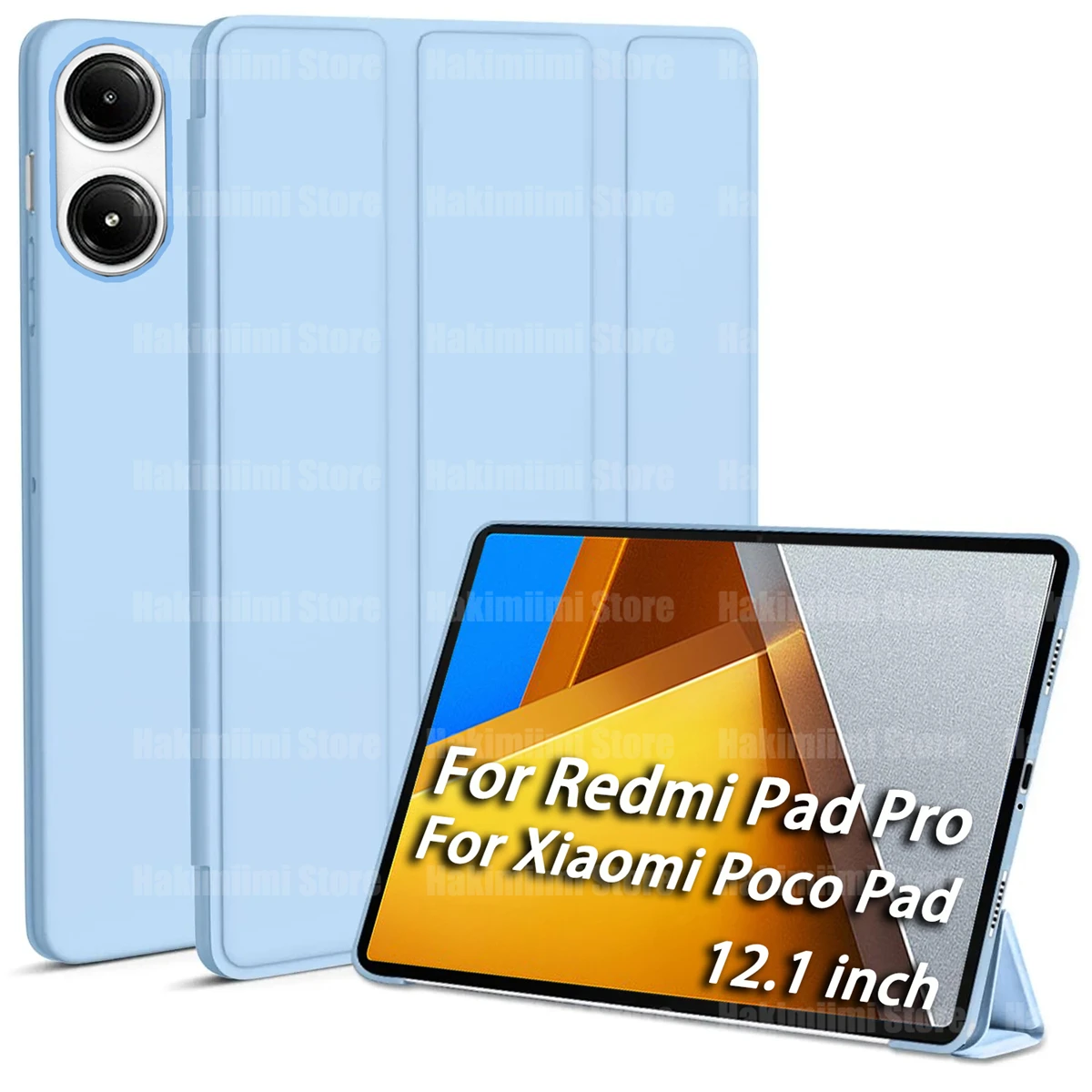 Ultra-Slim Triple Fold Auto Wake/Sleep Protective Tablet Case