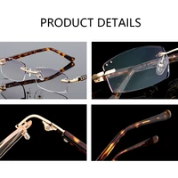 BEGREAT luxe concepteur lunettes de lecture sans monture diamant coupe cadre hommes femmes presbytie Anti-lumière bleue carré lecteur lunettes 4