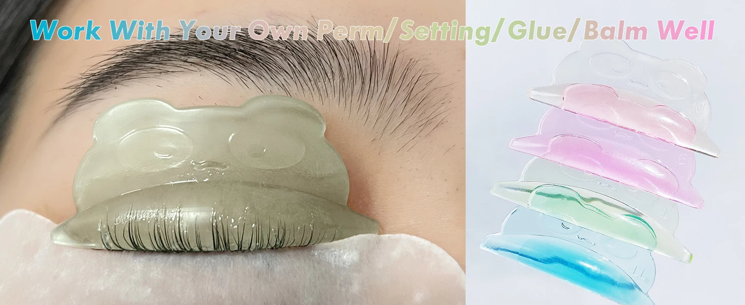 Description Picture 4 of itemLibeauty 4 Pairs Eyelash Lifting Kit Silicone lamination Pad Reusable Eyelash Perm Rods 3D Eyelash Curler Accessories Tools