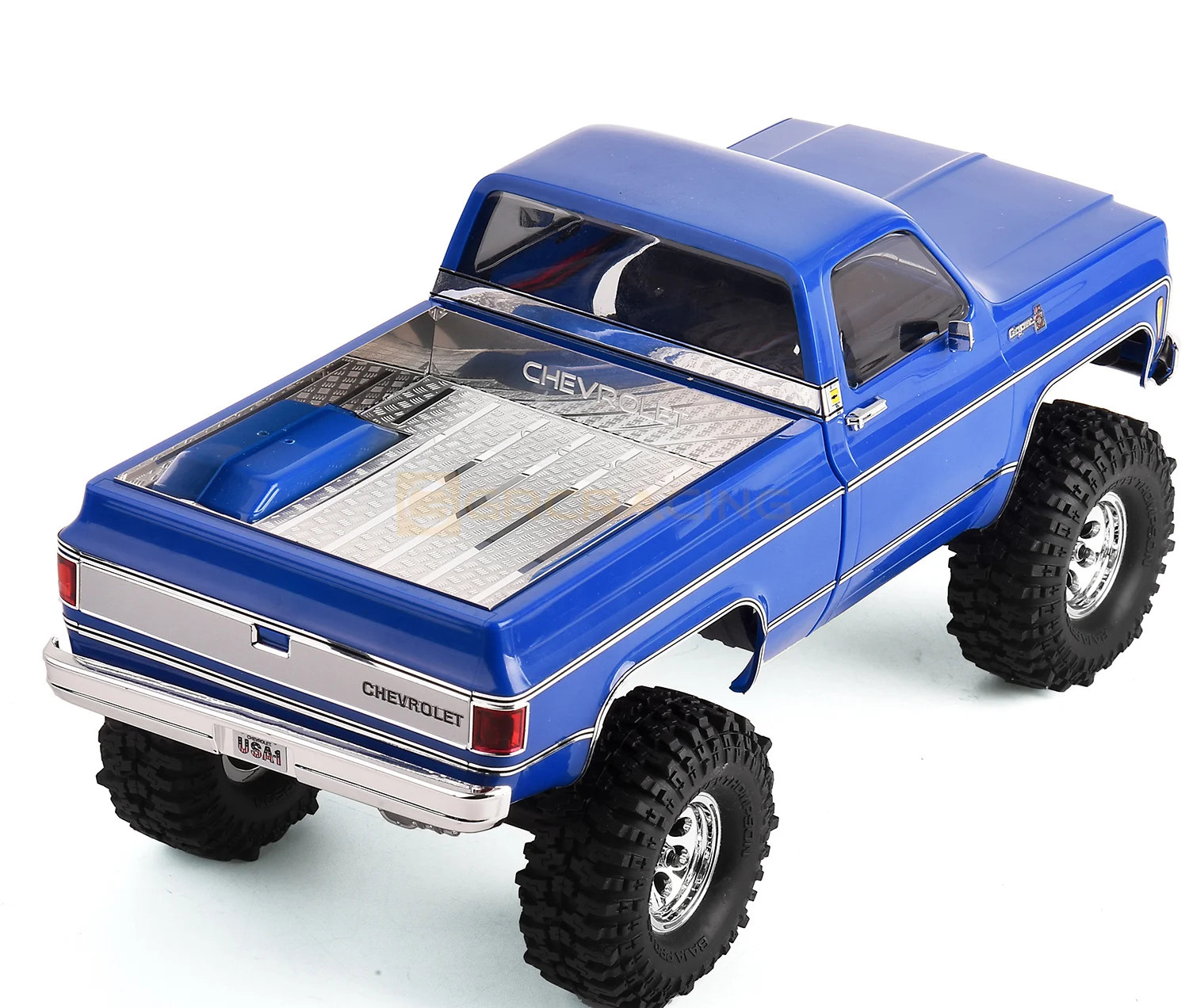 자동차 쉘 보호 시트, 1/18 RC 크롤러 자동차, Traxxas TRX4-M Chevrolet K10 용, 스테인레스 스틸 장식 시트, TRX4M 화물 상자