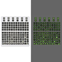 Luminous Car Sticker Instrument Panel Buttons Stickers PVC Truck Decoration Rocker Switch Label Circuit Decal 2