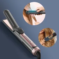 2 in 1 Cool Air Airflow Hair Styler Airflow Ionic Hair Blow Dryer Straight Shot Blow Drying Flat Iron LED Display Hair Styler 1