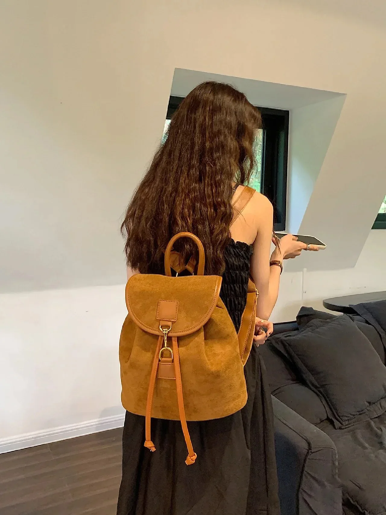 Rucksack Tasche Damen Vintage Leder Rucksack Damen Vintage Tasche