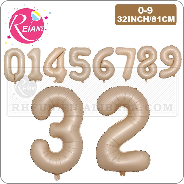 화려한 밀키 카라멜 숫자 풍선으로 파티에 생기를 불어넣자!