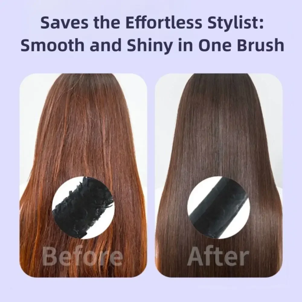 Portable Wireless Hair Straightener 120-220C° 9 Temp Settings Straight Hair Comb Rechargeable LCD Display Straightening Comb