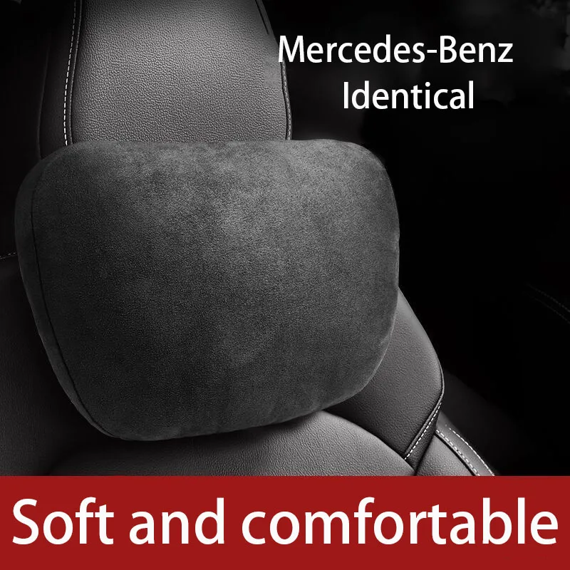 Car Neck Pillow Suede Headrest Car Waist Support Handmade Tool