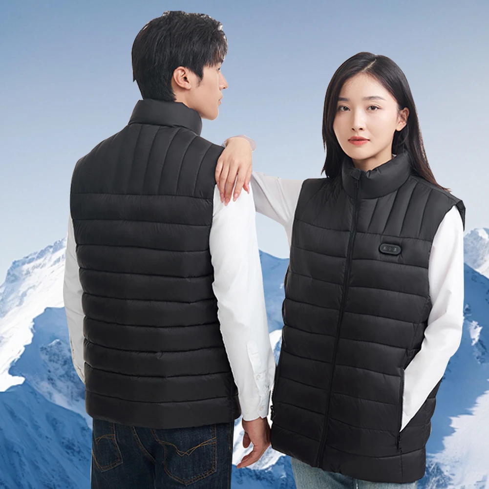 Heated Vest Electric Heating Vest Windproof 15 Areas Heated Electric Heating Gilet USB Charging Smart for Men Women
