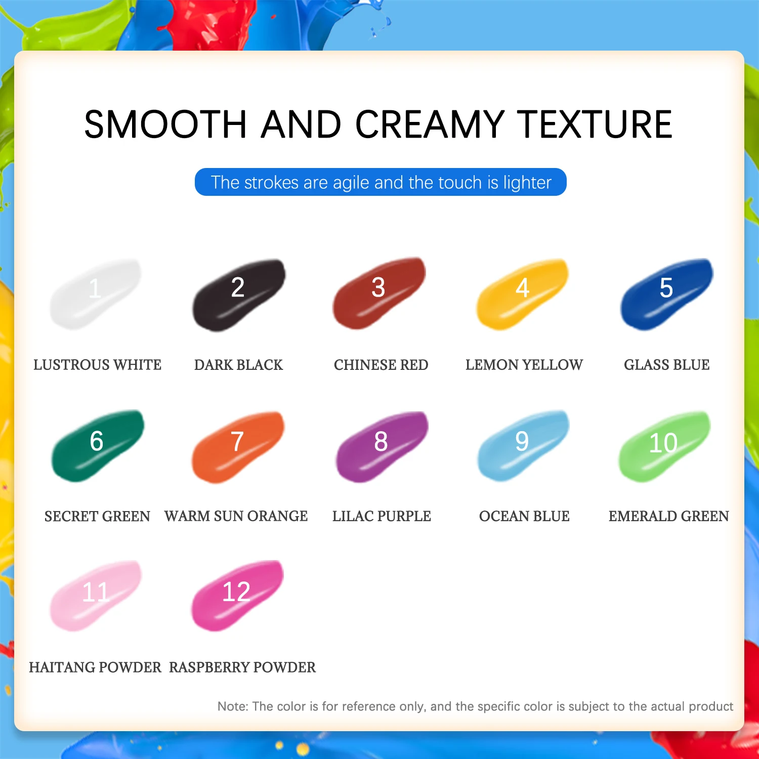 Waterproof face painting sweat-proof children's body painting long-lasting outdoor liquid cream 30ml