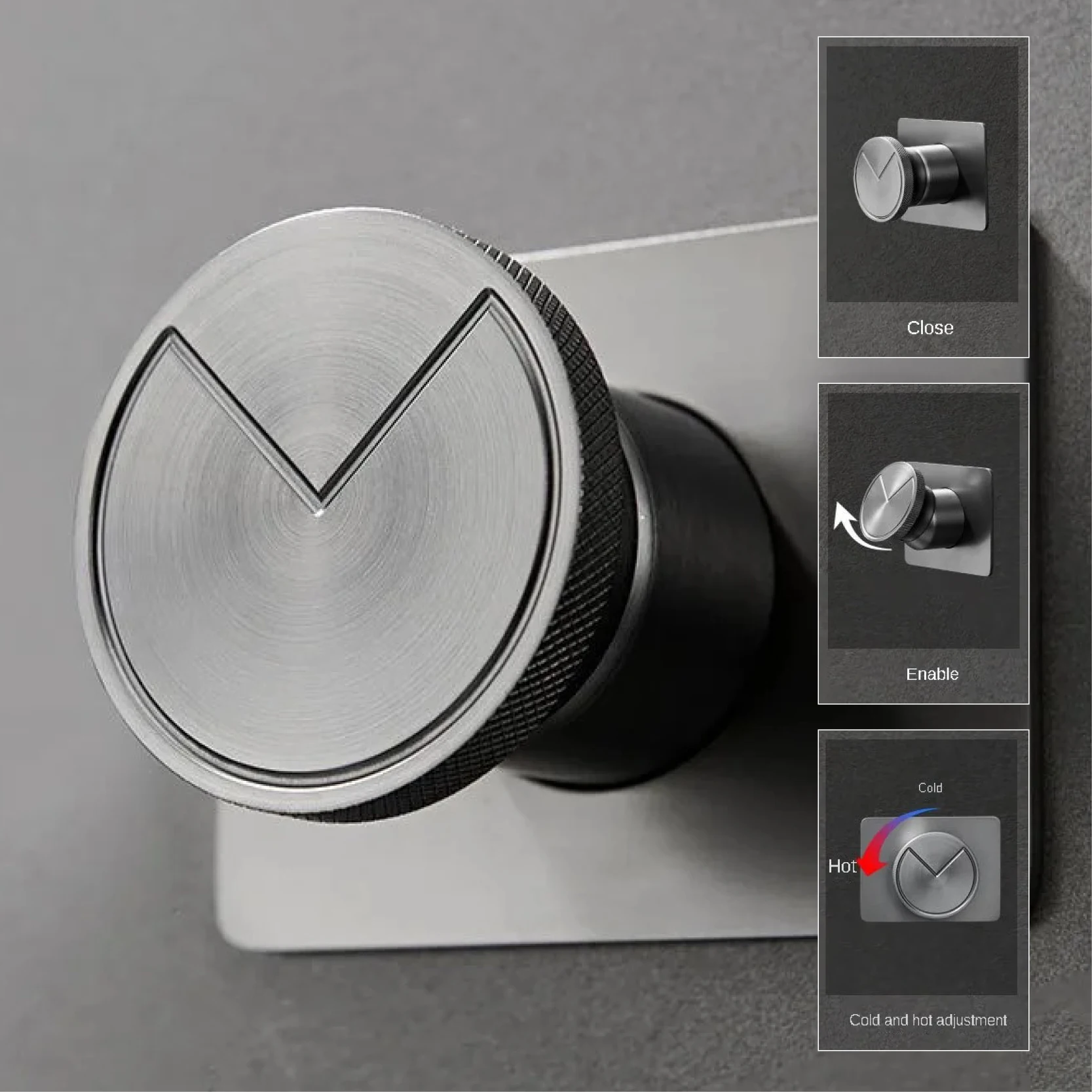 Chrome Wall Mounted Bathroom Faucet 4
