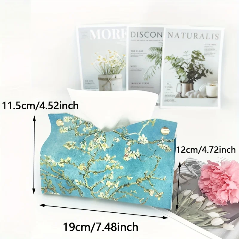 1pc Van Gogh Starry Sky Paper Tissue Storage Box Paper Special 3