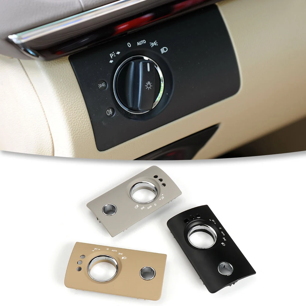 LHD Interior Car Dashboard Headlight Head Lamp Switch Repair Cover Panel Trim For Mercedes Benz ML GL W164 2005-2011 1645450304