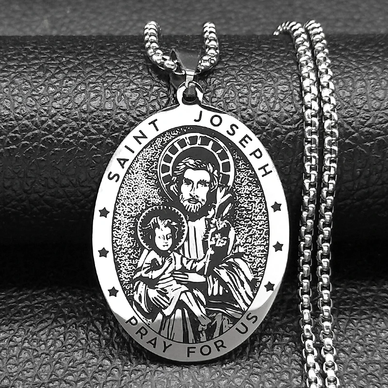 Saint Joseph Pendant Necklace 4