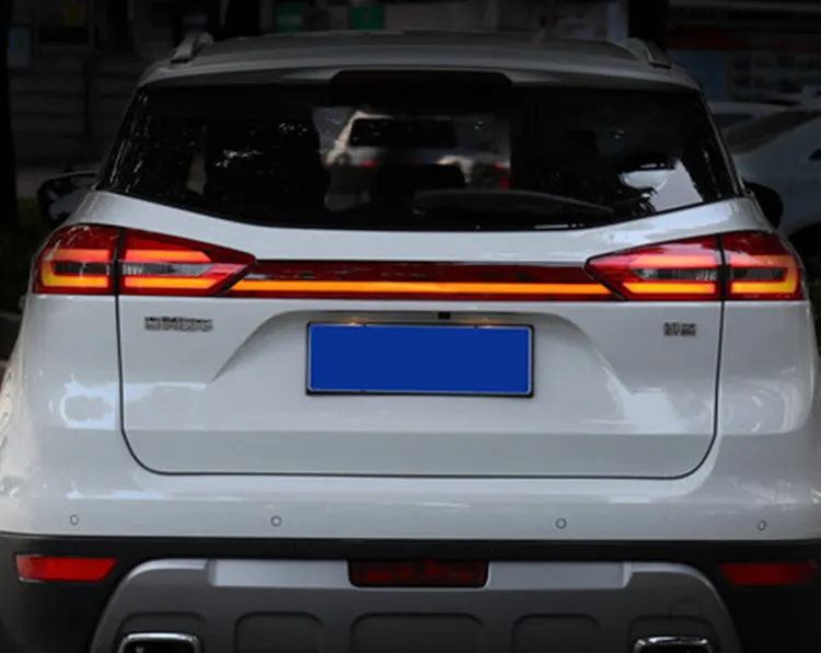For Geely Atlas Boyue Proton x70 Car Rear Trunk Brake Light stop light LED Daylight Taillight rear through light