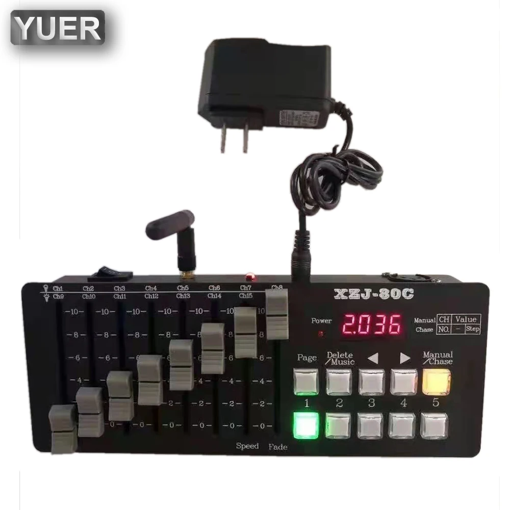 Yuer New 512 Ch Dmx Mini Console Battery Stage Lighting Effect Console Dmx  Led 64/512ch For Dj Disco Wedding Stage Music Party - Stage Lighting Effect  - AliExpress