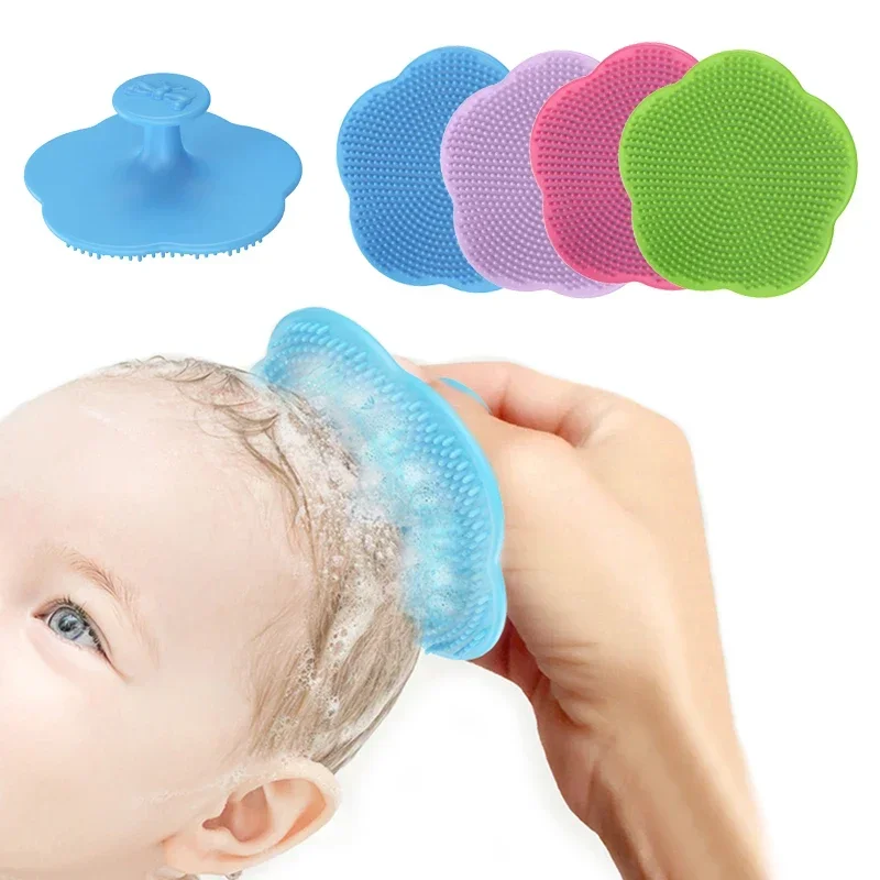 Baby Care Accessories Fetal Head Fat Comb Infant Bathing Soft Comb Newborn Hair Cleaning Supplies Infant Head Massager