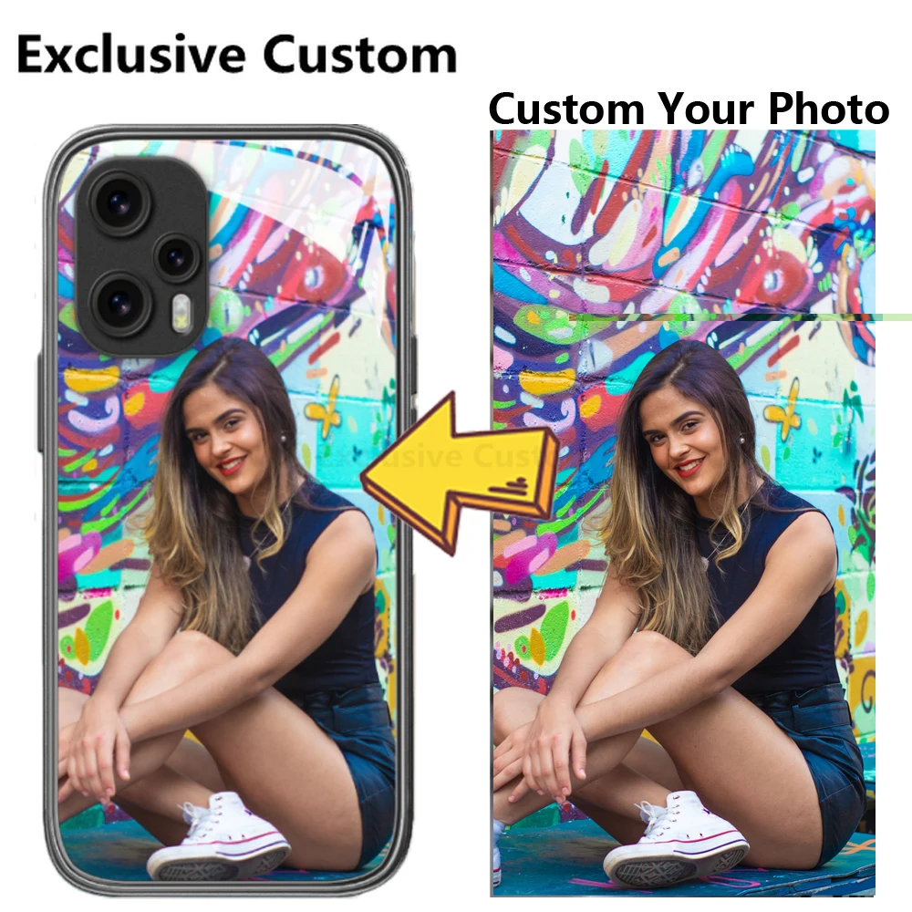 

Exclusive Custom Personalized Glass Phone Case for Redmi NOTE 13 12 11 10 9 8 7 6 5 4 PRO DIY Cover Customized Design Name Photo