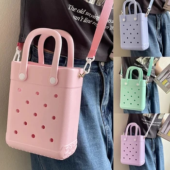 Borsa tote da spiaggia Borsa da picnic Baske Borse da viaggio estive da donna Borsa per la spesa alla moda Borsa da spiaggia impermeabile in gomma EVA