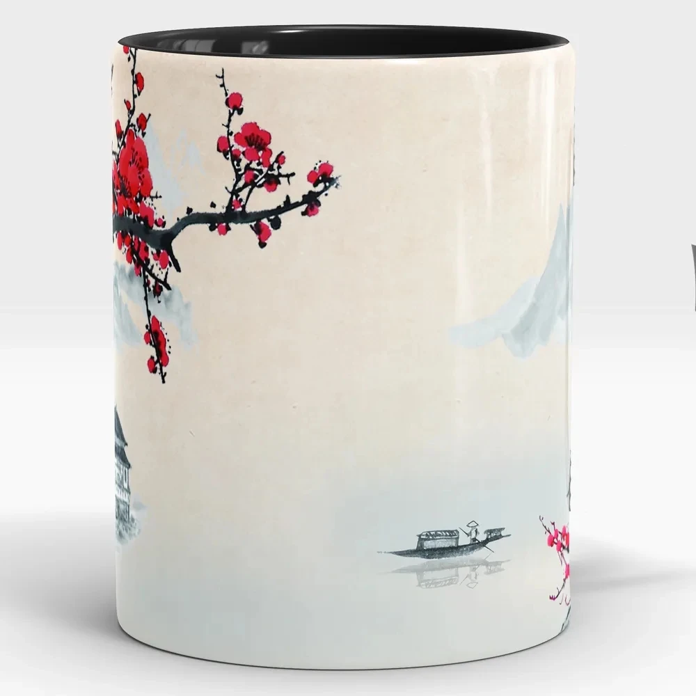 Japanese Style Sakura Cherry Blossom Portable Thermos/Cup/Mug Keep Cool  Keep Warm