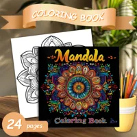 Mandala Coloring Book for Adults Stress Relief Adult Picture Book for Creative Color Practice for Party and Birthday Gifts 1