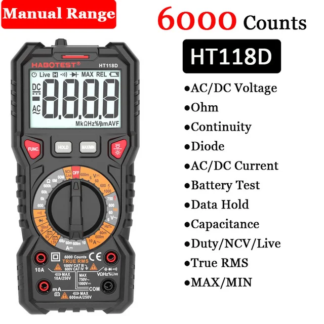 HT118D 6000 counts