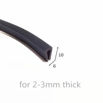 Durable Rubber U Strip Edge Protector