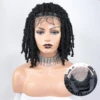 Butterfly Locs Braided Lace Front Wigs for Black Women 12inch Glueless Braiding Hair Synthetic Lace Frontal
