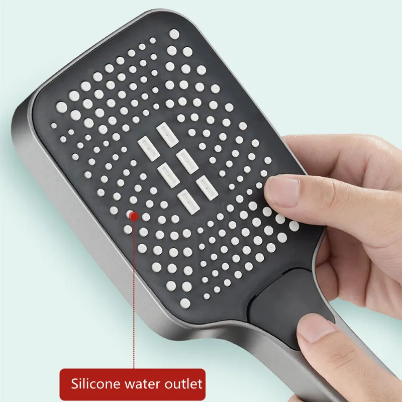 Shower Head 4 Mode Adjustable Rainfall Shower Large Flow High Pressure Water Saving
