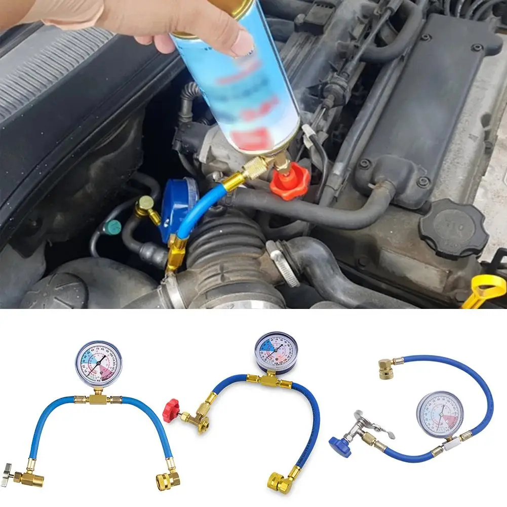 R134A Car Refrigerante Open Valve Charging Pipe Freon Conditioning Tools Recharge Air Air R134a Conditioner Hose Car W8W6