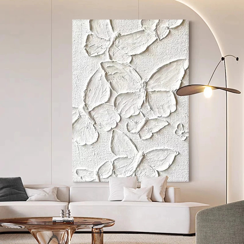 100% Hand-painted Butterfly Flowers Picture, Acrylic Knife Oil Paintings On Canvas, Bedroom Decor, Unframed Abstract Art Wall 100% Hand-painted Butterfly Flowers Picture, Acrylic Knife Oil Paintings On Canvas, Bedroom Decor, Unframed Abstract Art Wall