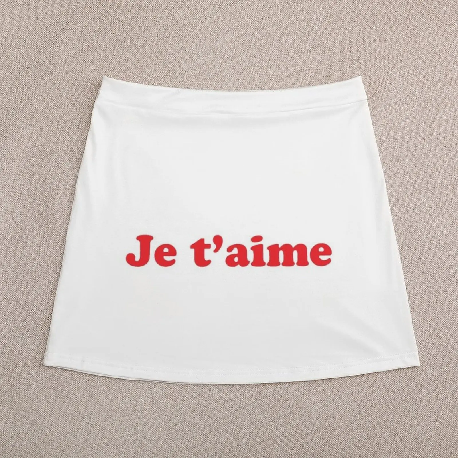 Je t'aime Mini Skirt clothing women summer 2024 skirts korean skirt mini denim skirt