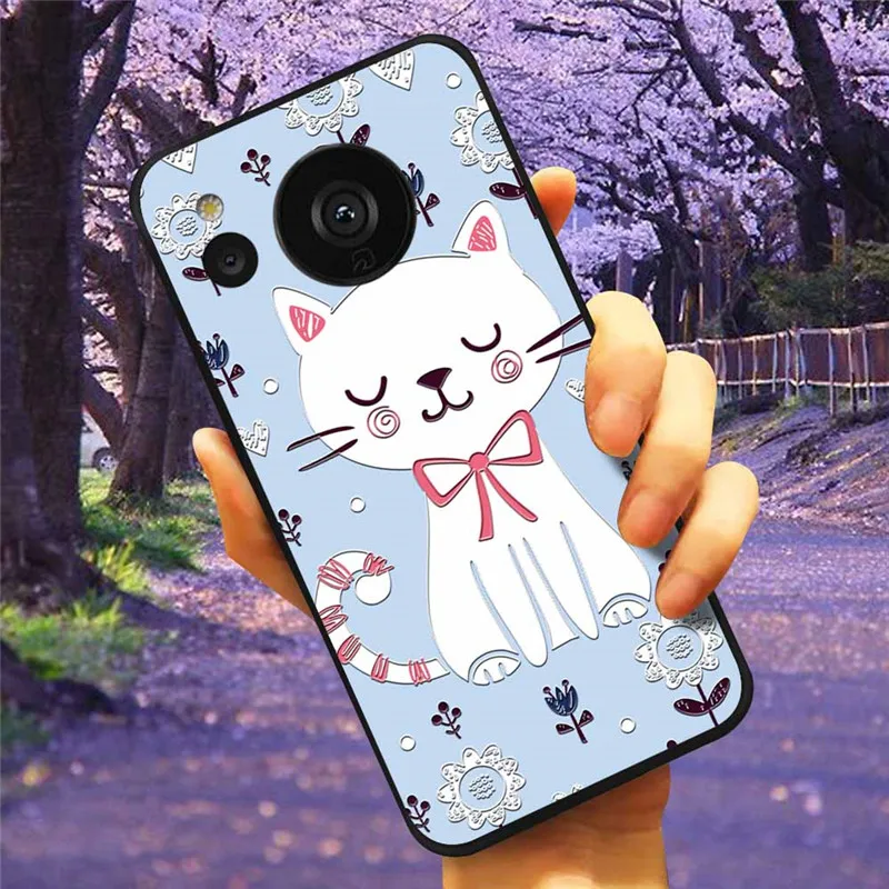3D Relief Cartoon Silicone Back Cover - Embossed Soft Case