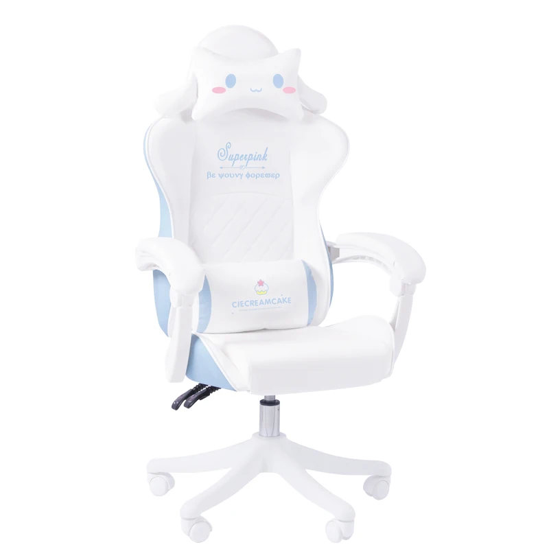 2021 New Macaron Series Computer Chair Pink Cute Girl Gaming Liftable Swivel Anchor Live Promotion |