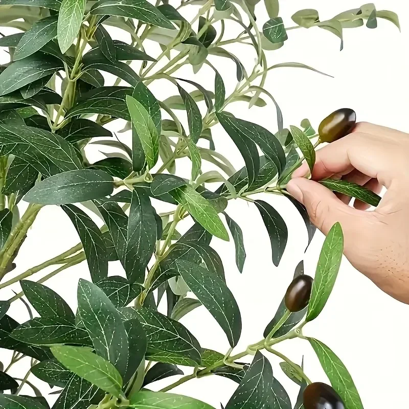 Lush Artificial Olive Tree - Elegant Faux Greenery for Indoor and Outdoor Decor