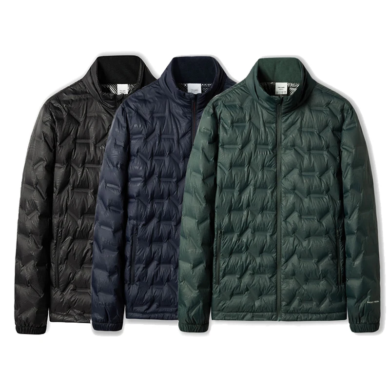 Down Jackets Men's Winter Jacket Down Climbing Clothes Hiking Sportswear 80% White Duck Down Coat Warm Camping Outing Trekking