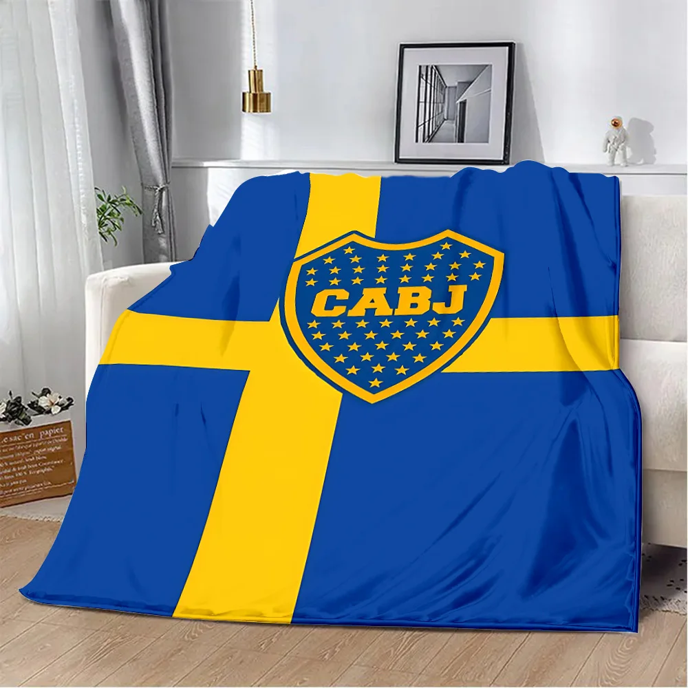 Printed Blanket Boca Juniors Picnic Blankets Warm Blanket Soft and Comfortable Blanket Home Travel Birthday Gift 5