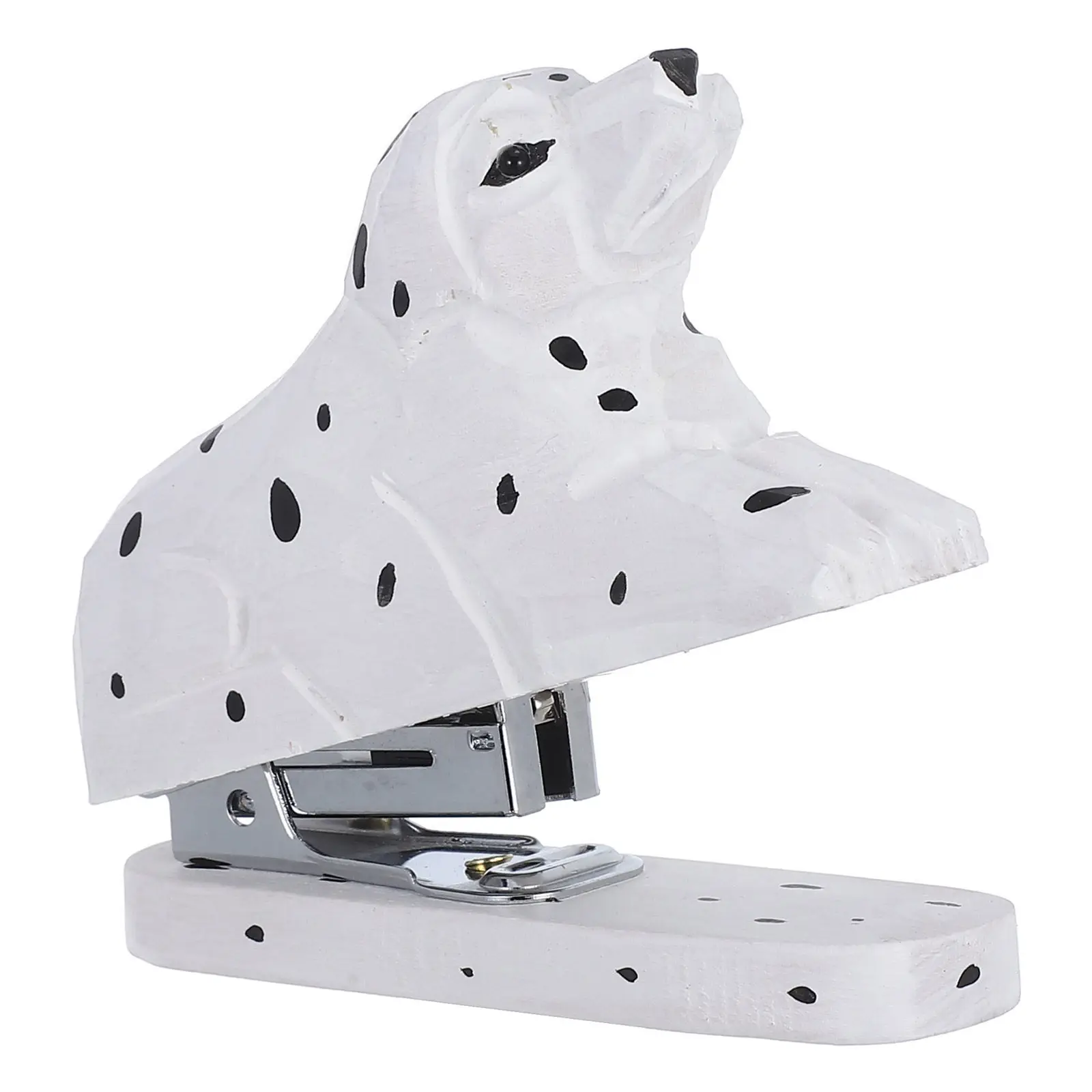 개 모양 나무 미니 스테이플러 동물 사무실 데스크탑 장식 학교 용품 휴대용 스..